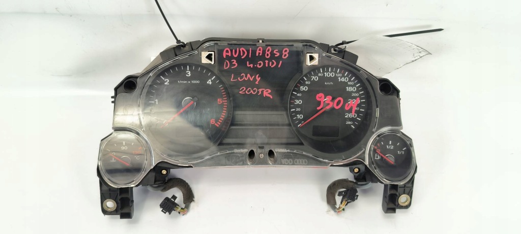 фото №1, Счетчик приборная панель 4e0920930m audi a8 d3