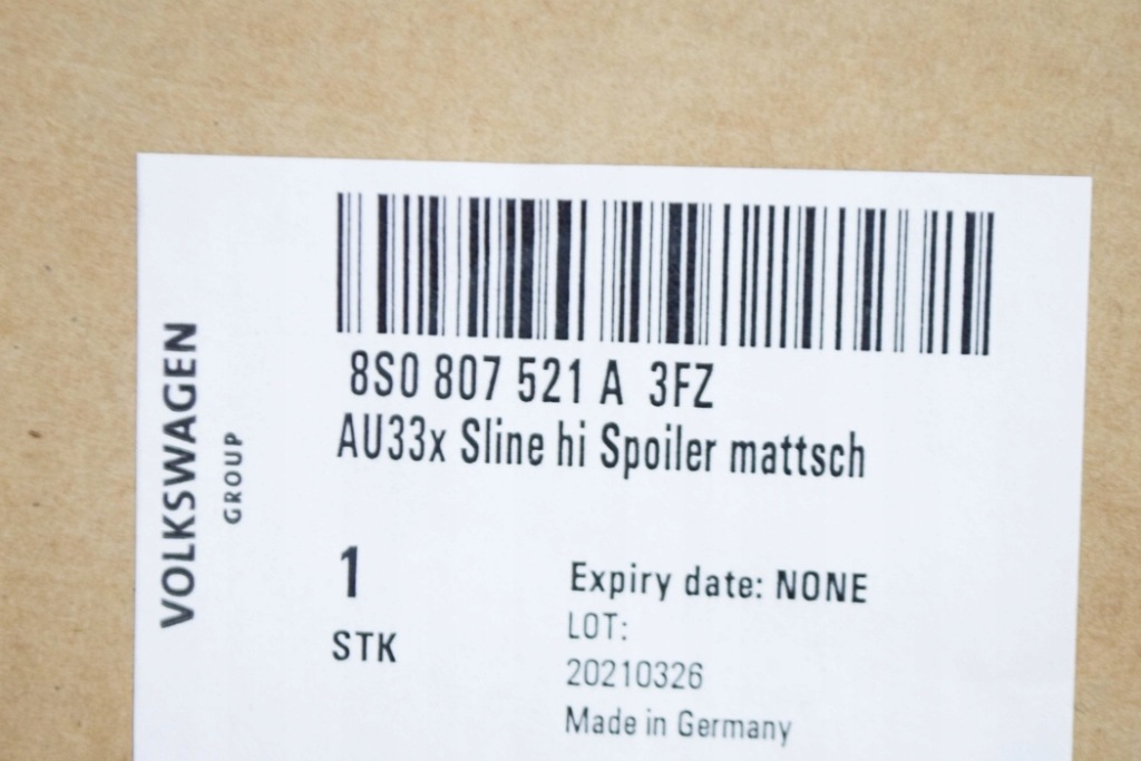 Купити Audi tt mk3 задній бампер нижній спойлер 8s0807521a3fz новий оригінальний