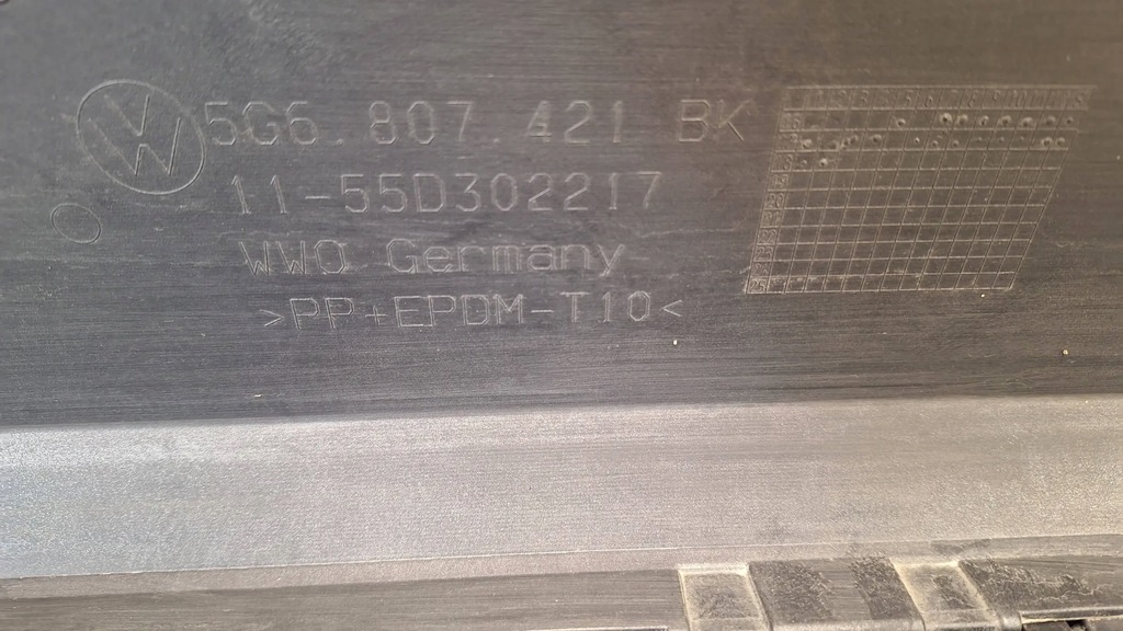 фото №8, Бампер задняя 5g6807421bk vw golf vii gte lift