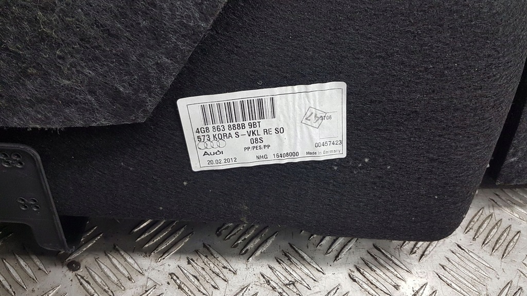 фото №7, Audi a7 s7 4g 2014 права сторона нижній панель бардачка колеса запасного