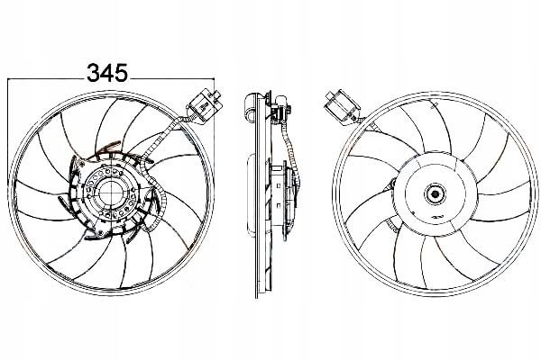 фото №2, Вентилятор радиатора hella