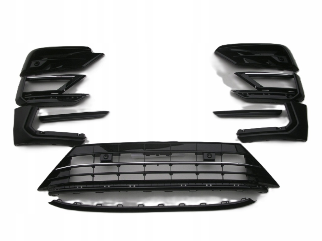 фото №3, Tiguan ii r-line молдинг решётки середина бампера 2017- перед