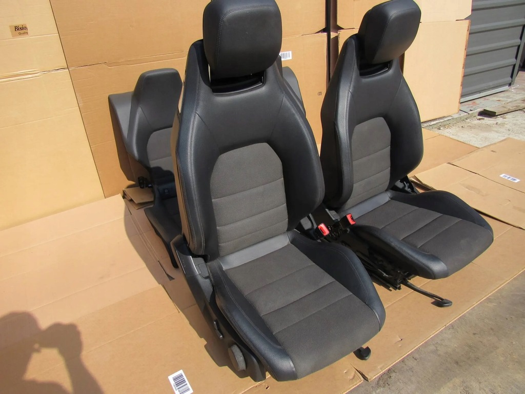 фото №7, Mercedes c w204 204 coupe сиденье сиденья заднее сиденье комплект полукожа