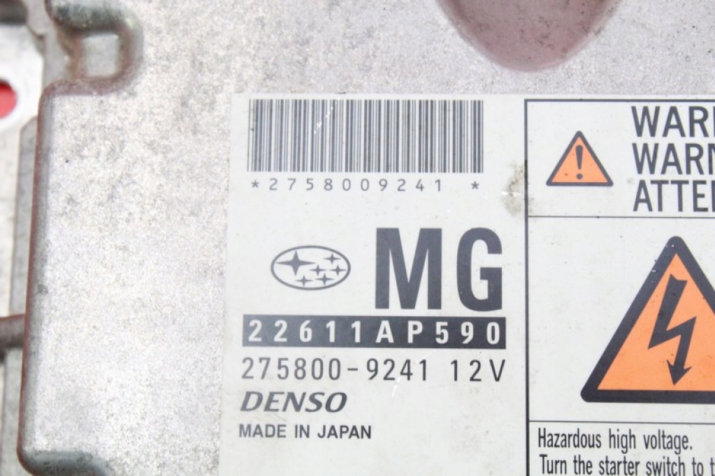 фото №6, Блок керування бортовий комп'ютер двигуна 22611ap590 subaru legacy 4 iv 2.0 d 150 km 06-09