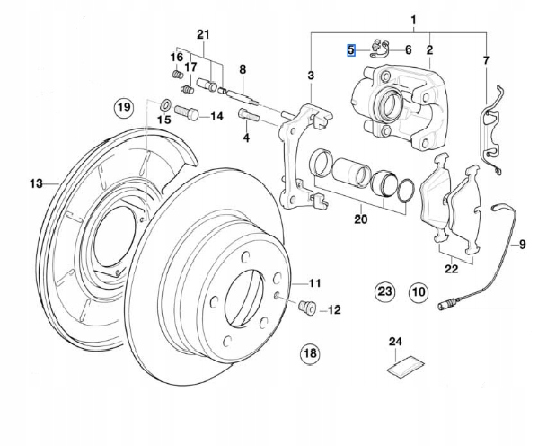 Клапан вентиляционный bmw e21 e23 e24 e28 e30 e31 e32 e34 e36 e38 e52 с Разборки