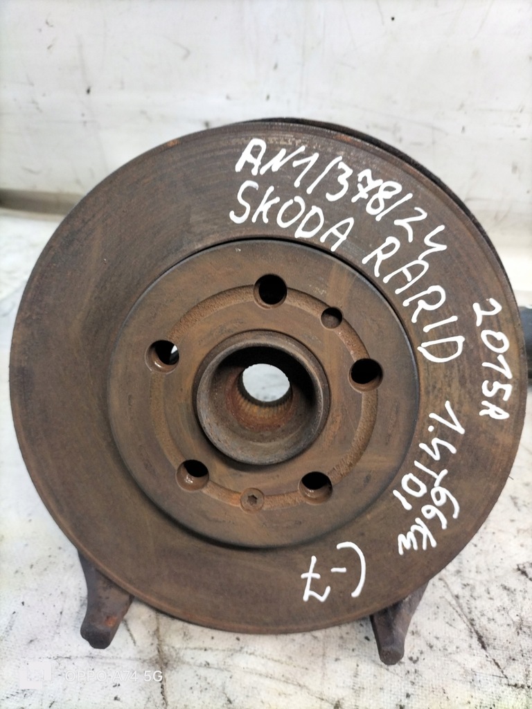 фото №11, Поворотний кулак амортизаторна стійка правий перед skoda rapid 1.4tdi 66kw