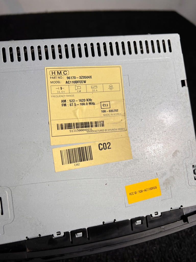 фото №3, Hyundai i40 радио cd 96170-3z0504x