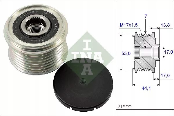 Генератор - зчеплення односторонній schaeffler ina 535 0167 10 Оригінал