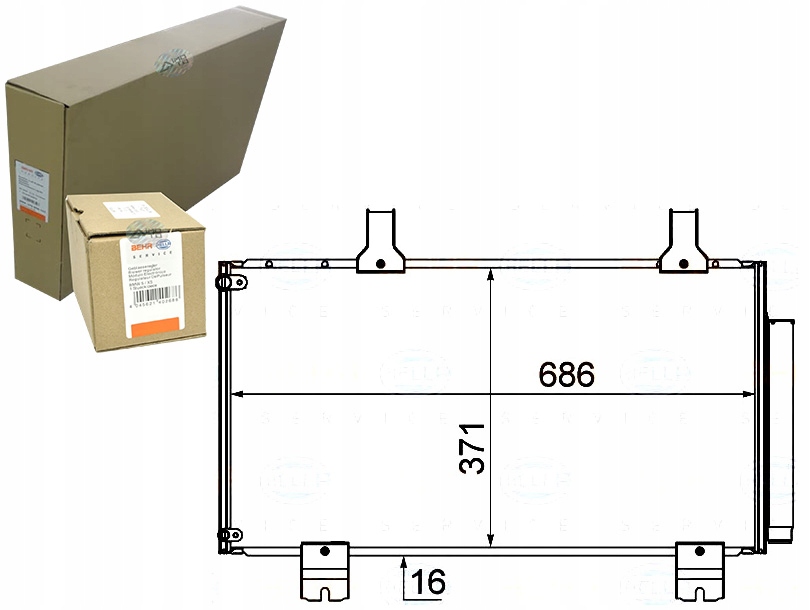 фото №1, Behr hella конденсатор кондиціонера honda accord vii