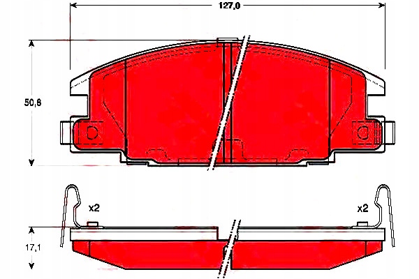 фото №2, Тормозные колодки тормозные opel перед frontera isuzu trw