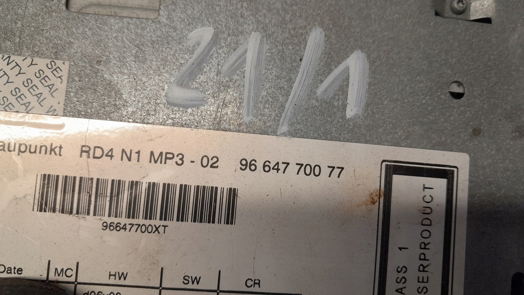 фото №3, Citroen c4 grand picasso i радио заводской cd mp3 9664770077