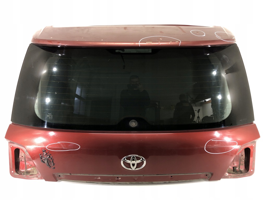 фото №1, Крышка багажника задняя задняя toyota land cruiser 07-22 bordowa