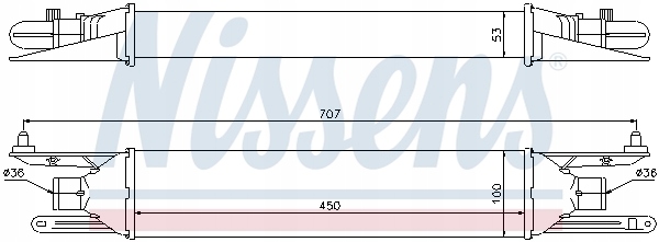 Nissens 96604 радиатор воздуха наддувочный Доставка