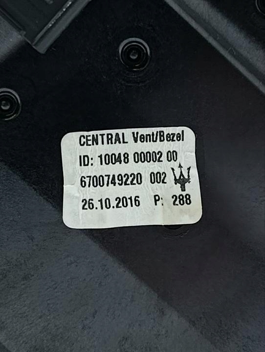 фото №9, Впуск повітря консолі maserati levante suv m161 6700749220 3.0l дизель