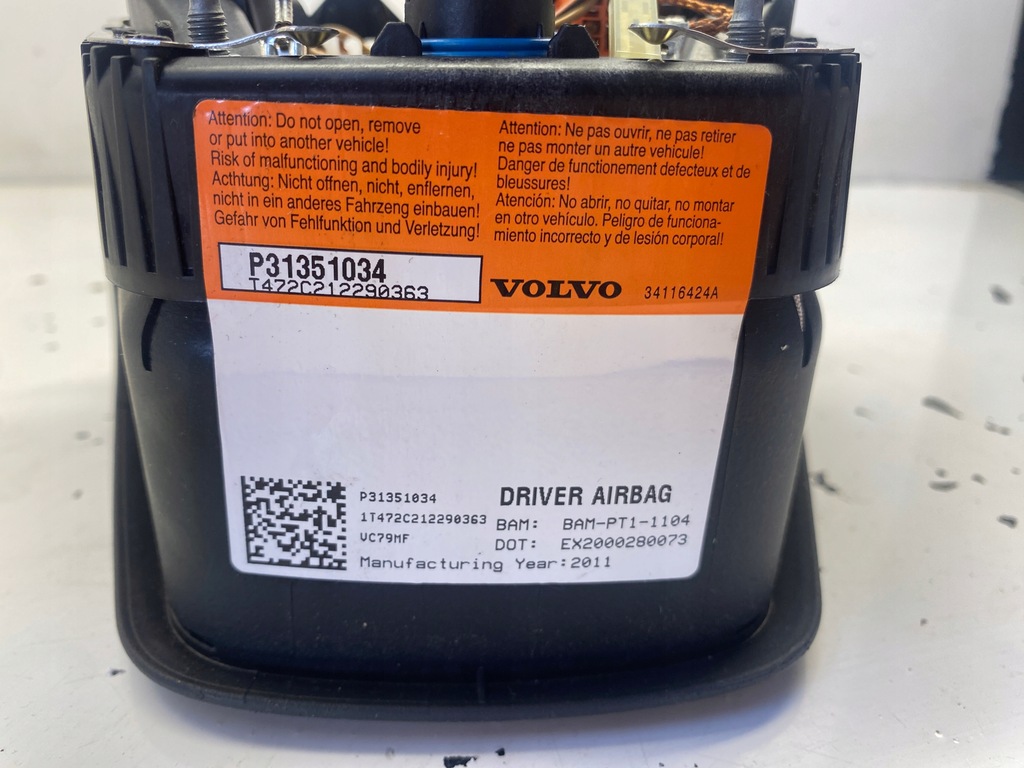 фото №8, Volvo v60 подушка подушка безопасности водителя p31351034