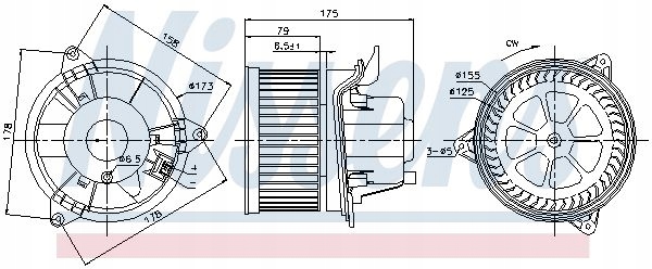 Купити Nissens 87122 вентилятор