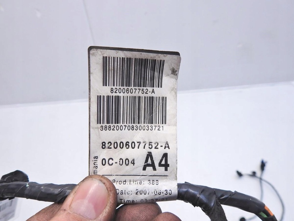 фото №6, Джгут електропроводка двері права renault twingo ii 8200607752