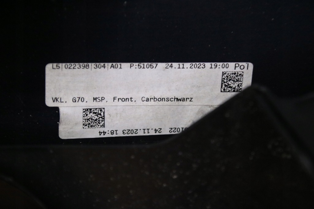 фото №15, Bmw 7 g70 i7 m-pakiet бампер перед передний 416 carbonschwarz