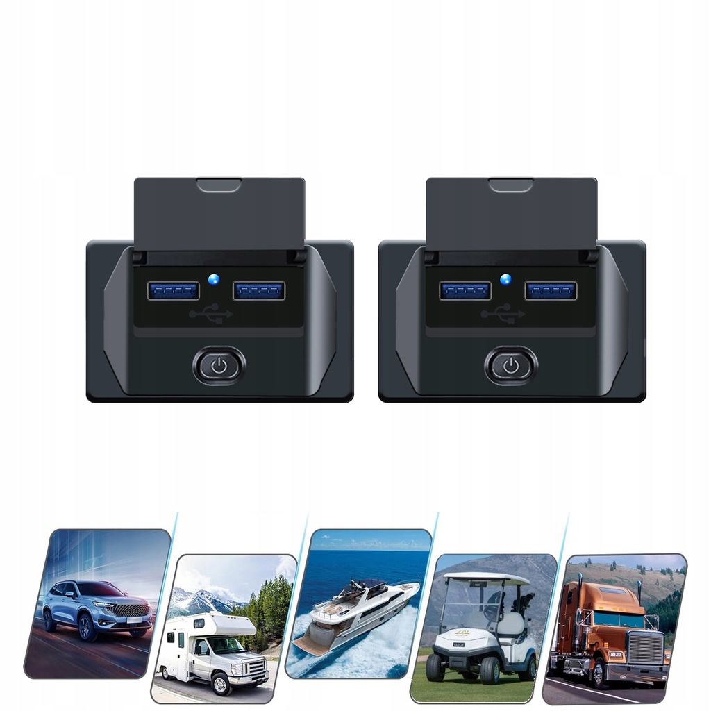 фото №6, 2x зарядное устройство автомобильная usb, быстрые зарядка телефона komórkowego, wodoo