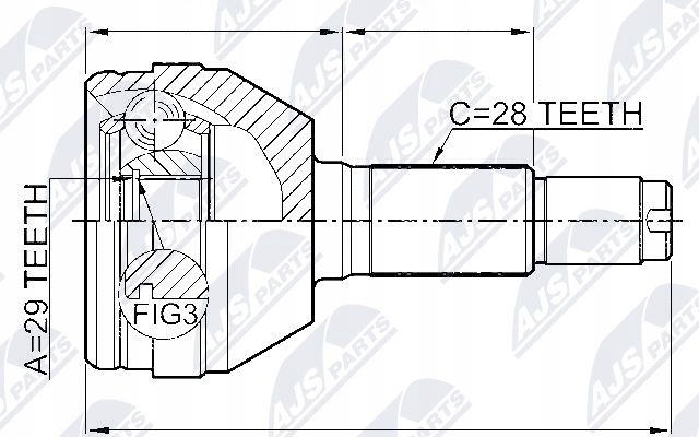 фото №4, Шарнир наружный chevrolet epica 2.0 05- atm