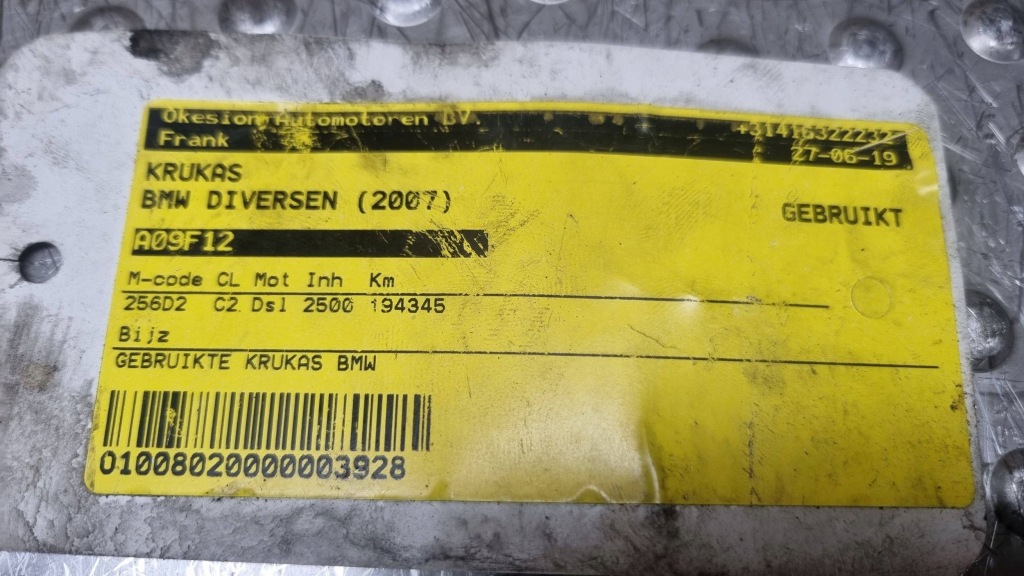 Wał колінчастий номінал 7790913 bmw e60 e61 2.5d 177km m57n 256d2 Зі Шроту