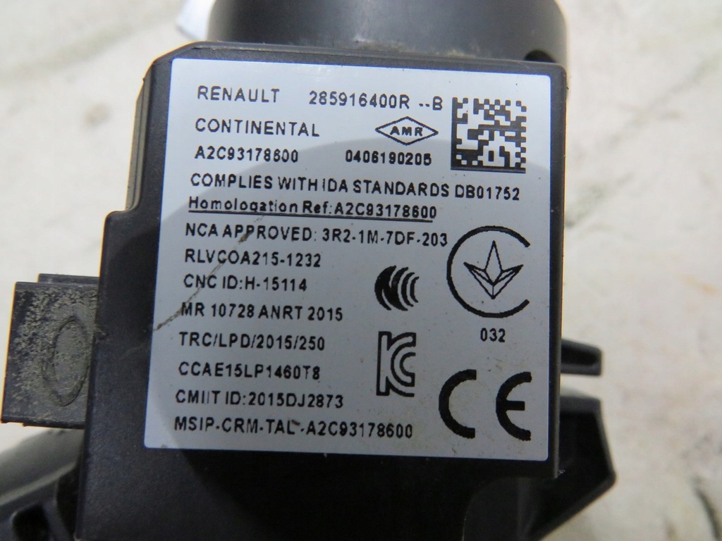 фото №4, Замок зажигания ключ pilot вкладка иммобилайзер renault clio v 285916400r