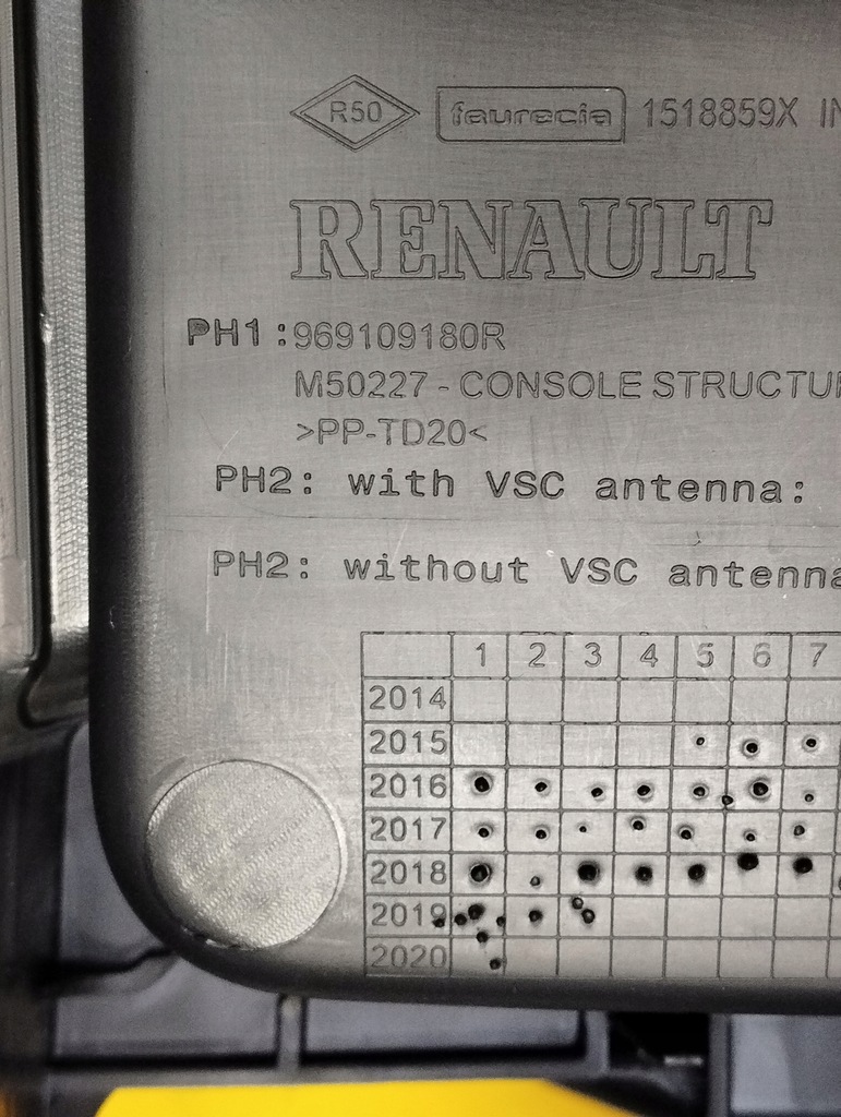 фото №11, Renault megane iv 4 туннель средний 969109180r