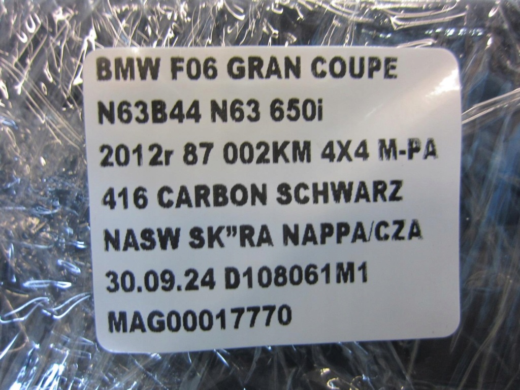 фото №13, Bmw 6 f06 gran coupe молдинг крепёжная порог левая сторона 7276347 51777276347