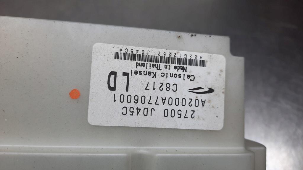 фото №6, Панель кондиционера nissan qashqai i 08r 1.5dci 27500jd45c