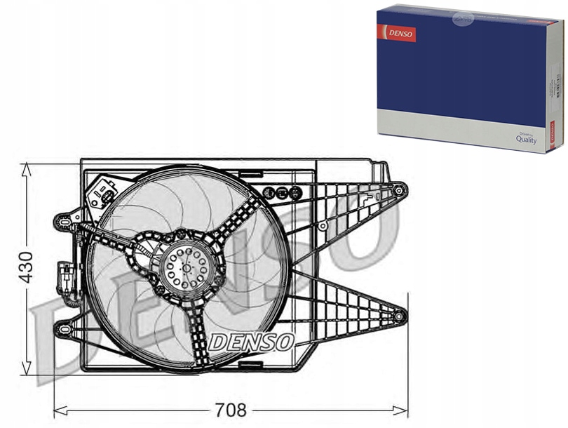 фото №1, Denso вентилятор радиатора с корпус abarth 500