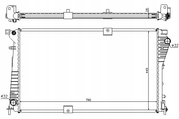 фото №1, Nissens радиатор двигателя nissan primastar