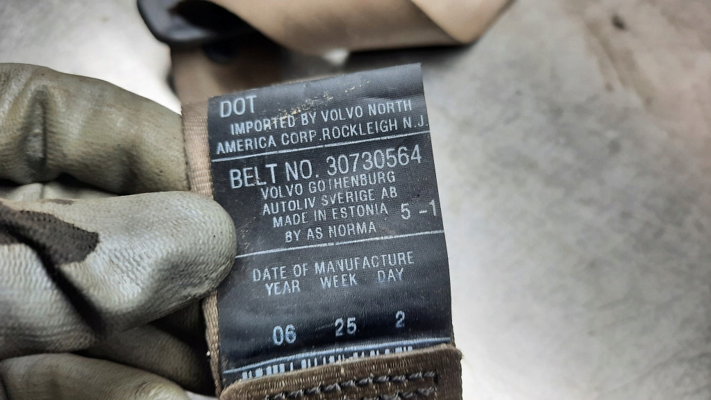 фото №6, Pas безопасности задняя середина volvo s80 30730564