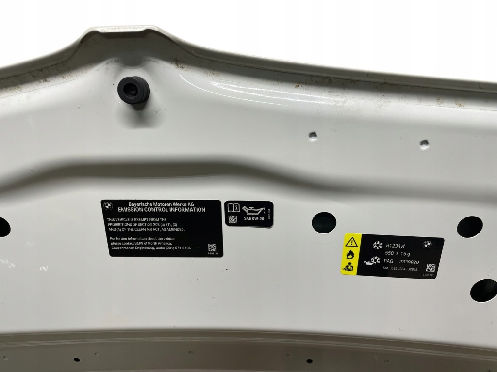 Капот крышка двигателя засовы bmw 3 g20 g21 цвет a300 alpineweiss Недорого