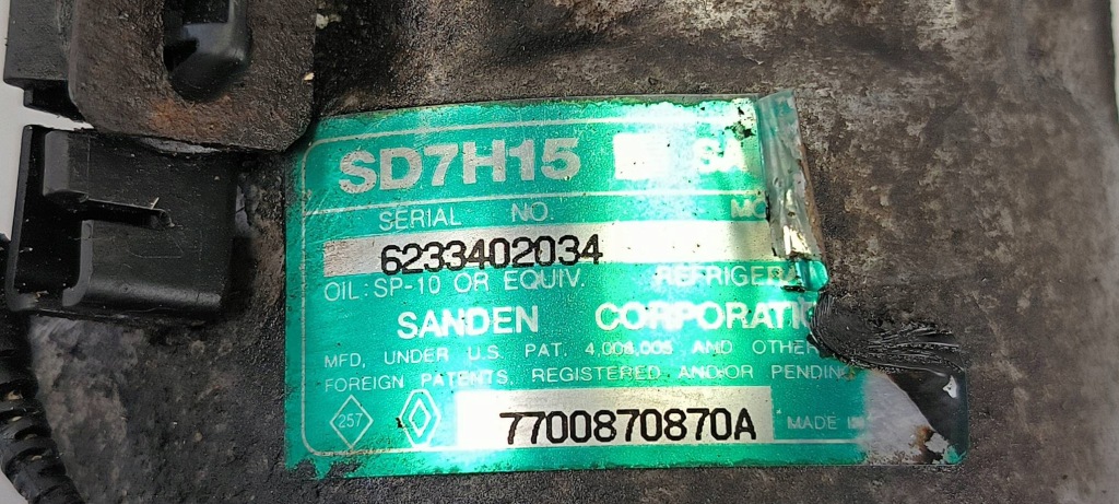 фото №4, Компрессор кондиционера 6233402034 / 7700870870a renault espace iii