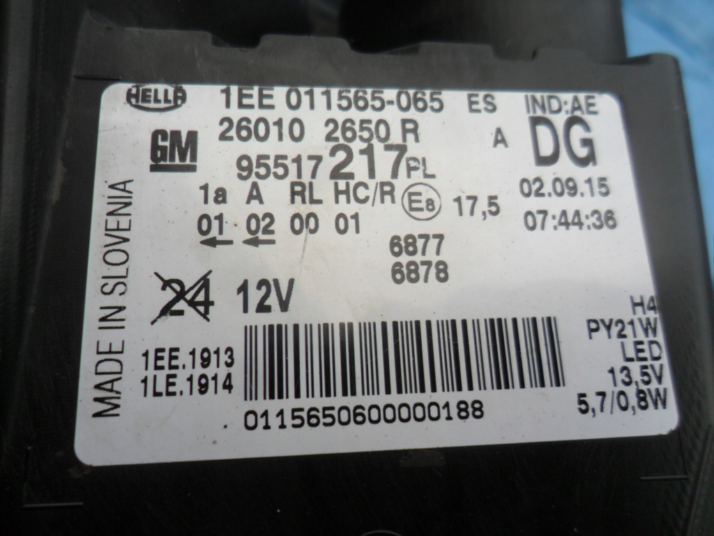 фото №9, Opel-części | vivaro b фара правый лампа перед led eu 95517217