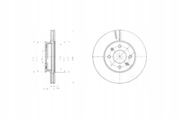 фото №1, Тормозные диски тормозные 2szt hyundai accent accent iii i2