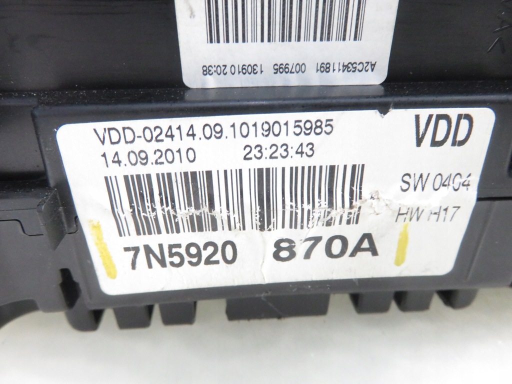 фото №9, Лічильник seat alhambra 2.0 tdi 7n5920870a
