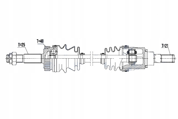 фото №10, Nty привідний вал привідна nissan x-trail t31 4wd 07- qashqai i 4wd 07-14