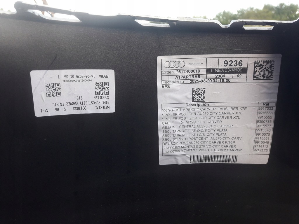 фото №8, Audi a1 2024-2025 бампер задняя + молдинг i заглушка оригинал 9917033