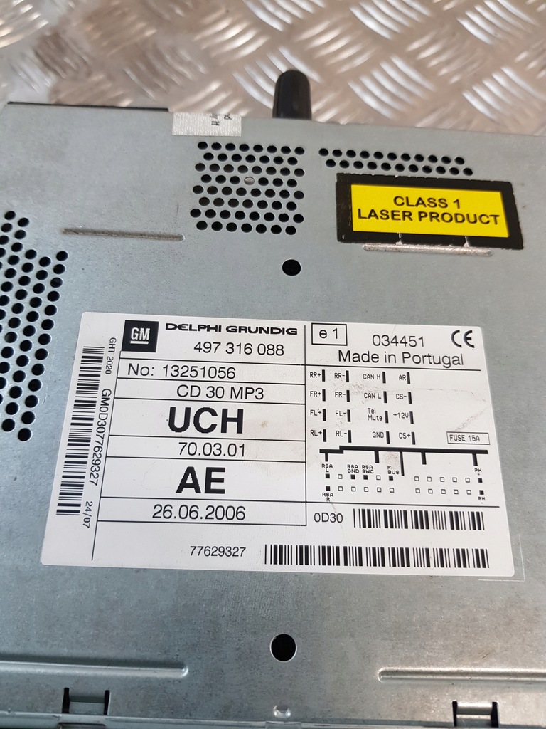 фото №10, Радио cd 30 13251056 + дисплей 13265116 opel zafira b