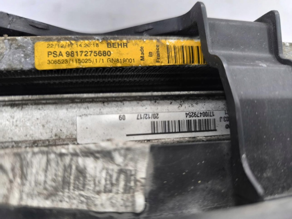 фото №7, Pas перед радіатор комплект peugeot 5008 ii 3008 ii 1.5hdi