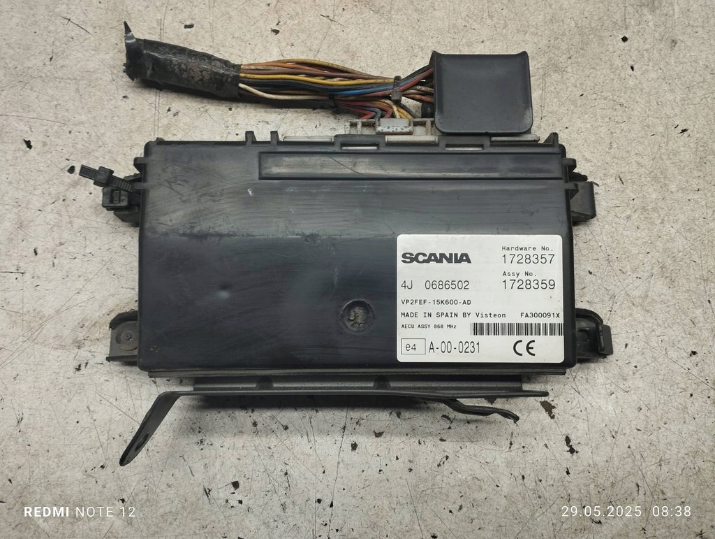 фото №1, Блок управления модуль scania r 1728357