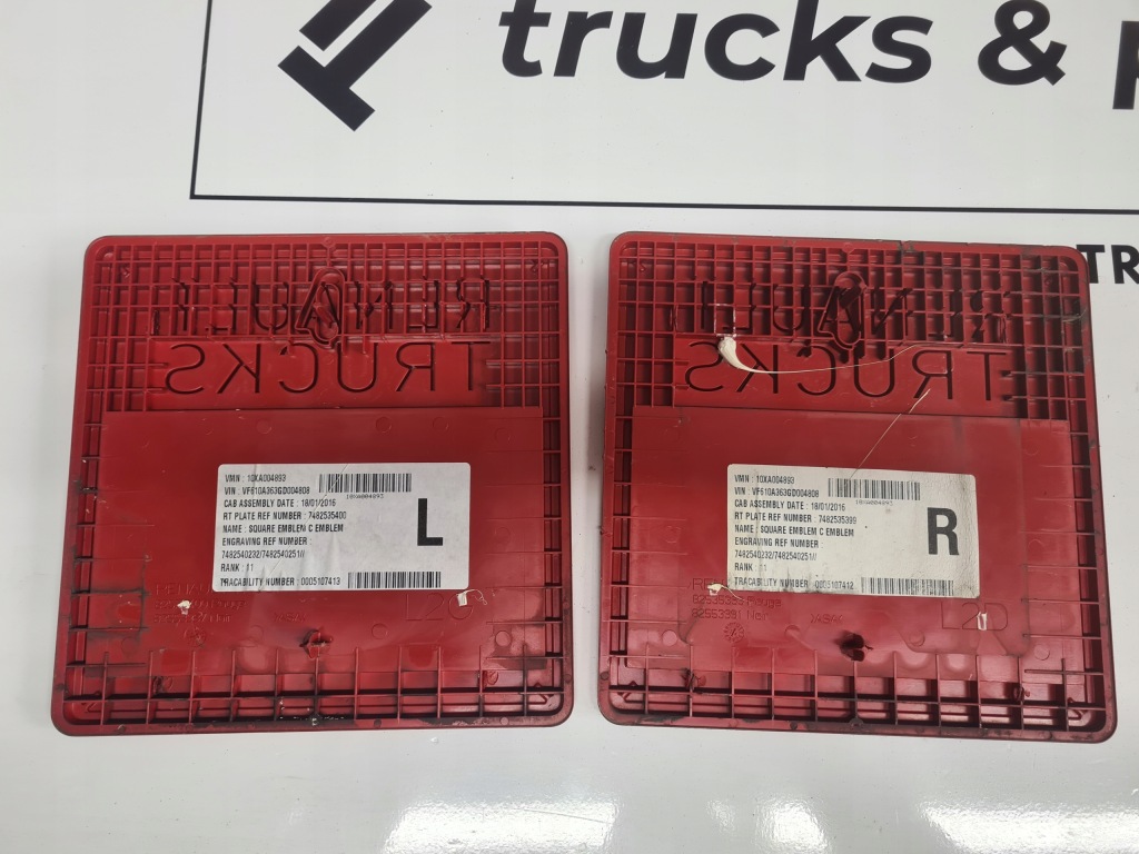 фото №3, Эмблема правый lub левый значок logo кабины renault gama t 480