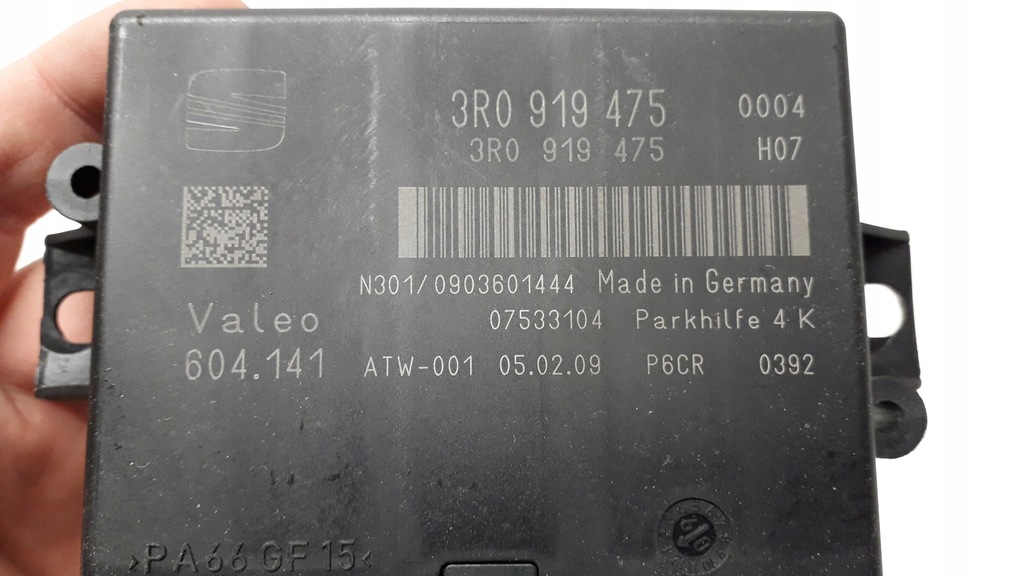 фото №6, Seat exeo модуль датчиків паркування pdc 3r0919475
