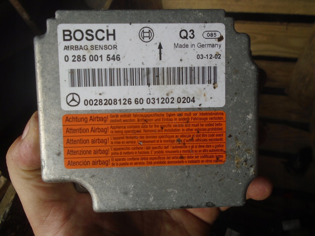 фото №1, Mercedes w220 модуль подушек air bag 0285001546