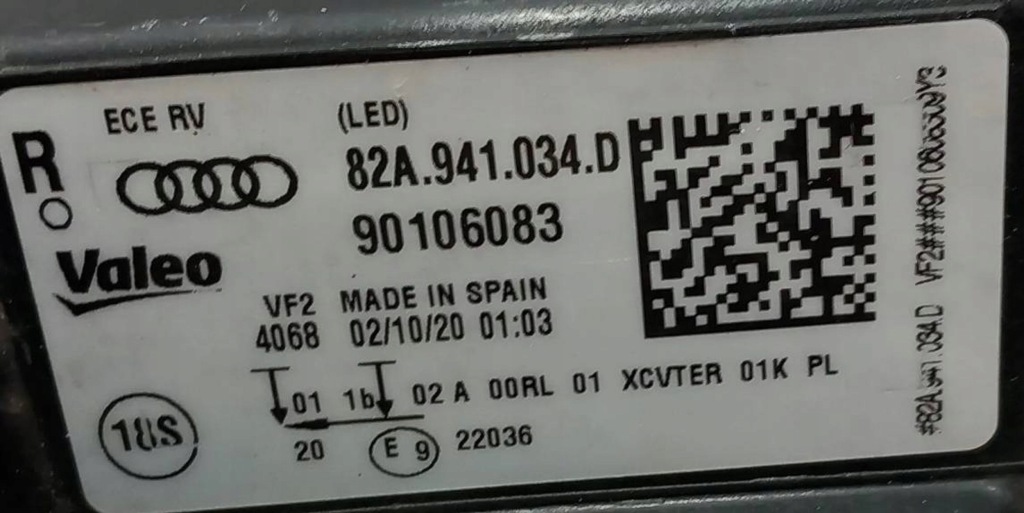 фото №6, Лампа права перед audi a1 82a full led