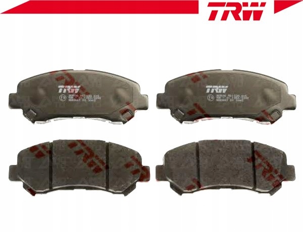 фото №3, Trw тормозные колодки тормозные nissan qashqai / qashqai 2 1.
