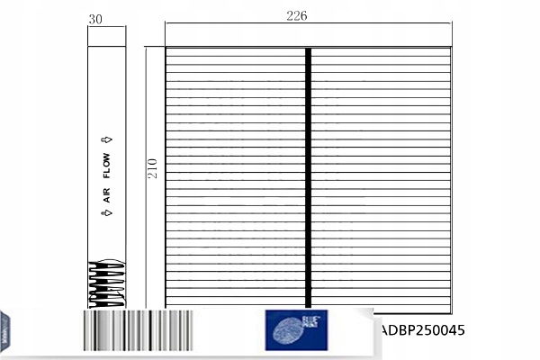 фото №14, Blue print фильтр кабины hyundai santa fe iv, tucson, ioniq 5 02.18-