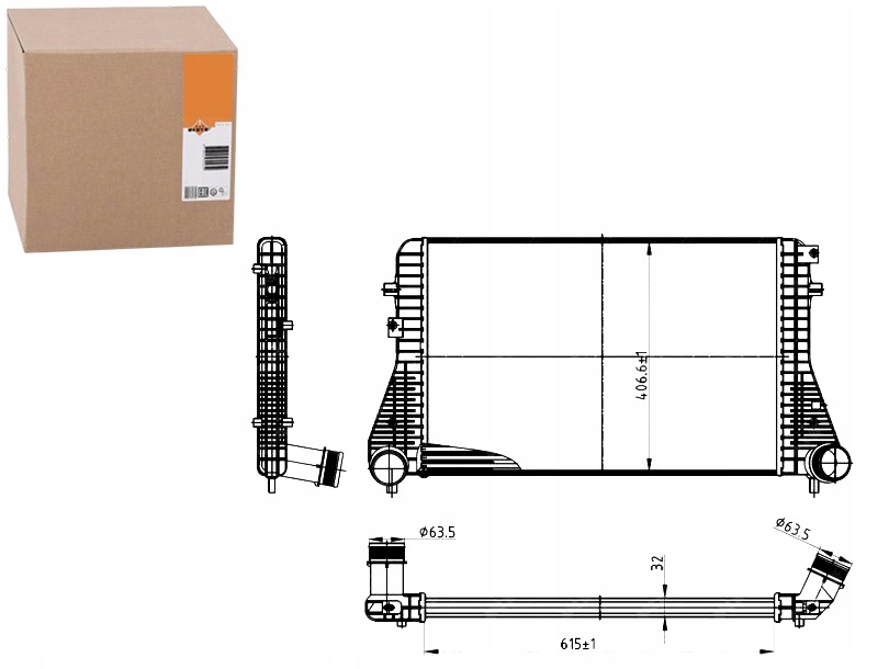 Купити Nrf інтеркулер vw golf 6 1,6tdi-2,0tdi