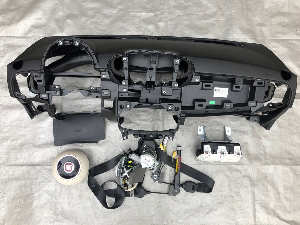 фото №7, Fiat 500 lift панель приладів подушки безпеки подушка безпеки натягувачі 19r